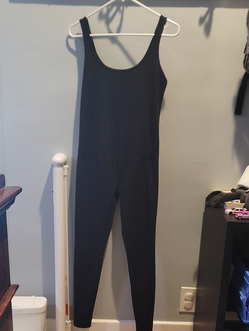 Isabel Maternity by Ingrid & Isabel Black Scoop-Neck Sleeveless Jumpsuit